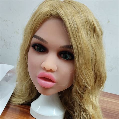 ailijia realistic sex doll heads big lips opened mouth silicone love