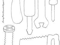 tool patterns templates coloring ideas fathers day crafts