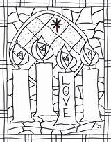 Advent Candles Coloring Pages Stushie Bulletin Covers Week Also Used sketch template