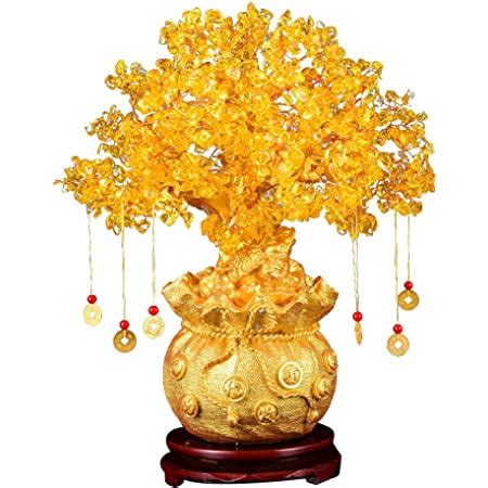 amazoncom garneck feng shui chakra crystal money tree bonsai chinese