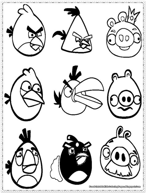 angry birds kids coloring pages  printable kids coloring pages