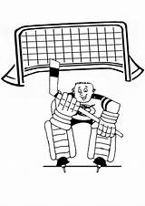 Hockey Goalie Goalies sketch template