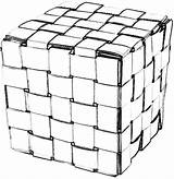 Cube Kubus Joostlangeveldorigami Dominostenen sketch template