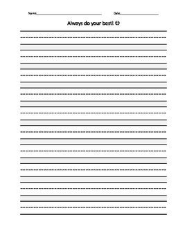 printable     dotted mid  lined paper