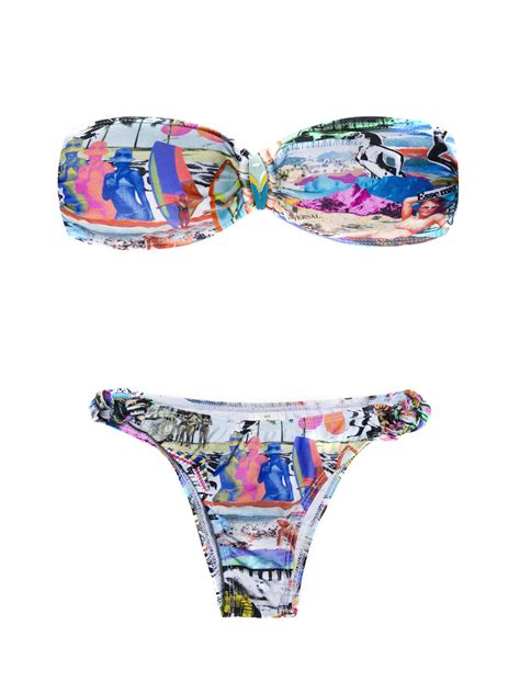 Two Piece Swimwear Bandeau Bikini Infinito Astral Brand Blue Man