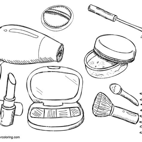 makeup coloring pages lipsticks  printable coloring pages