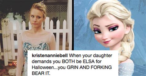 Kristen Bell S Daughter Forced Her To Dress Up As Elsa For