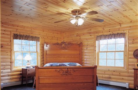 interior log cabin paneling  remodel  home