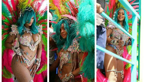 Rihanna S Sexy Colourful Costume For This Year S Crop Over