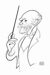 Tchaikovsky Hirschfeld Caricature Ilich sketch template