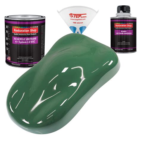 restoration shop transport green acrylic urethane auto paint complete