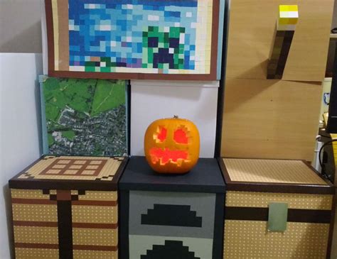Minecraft Jack O Lantern Pumpkin With Pixel Art Tech Age