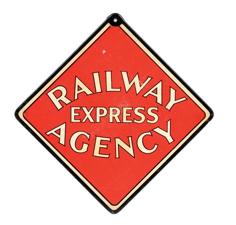 lot detail railway express agency sign