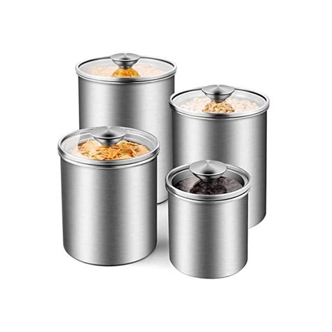 Deppon Airtight Canister Sets For The Kitchen Counter 4 Piece