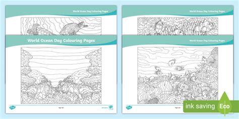 world oceans day colouring pages juniorsenior infants