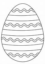 Easter Egg Coloring Pages Eggs Supercoloring Osterei Printable Color Simple Colouring Designs Kids Lines Different Straight sketch template