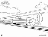 Colorir Tgv Trem Velocidade Imprimer Dibujo Desenhos Coloriages Trenes Transportes sketch template