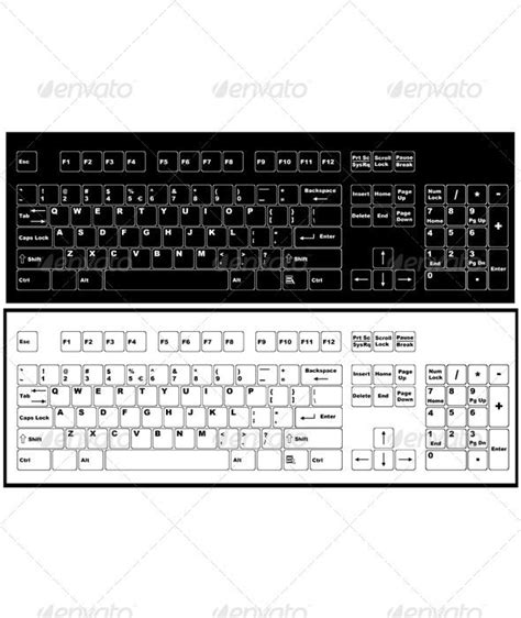keyboard keyboard computer vector graphic design trends