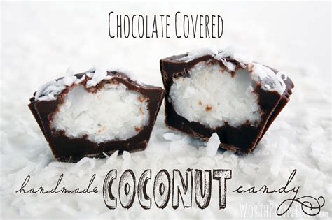 worth pinning handmade chocolate covered coconut candy