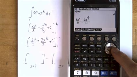 evaluating definite integrals     calculator youtube