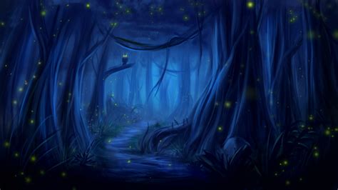 owl forest  night