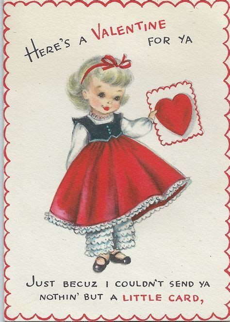 vintage valentine cards arts crafts images  pinterest