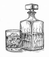 Whisky Bouteille Whiskey Bourbon Jack Daniels Laws Bartender Segui Ringraziamo Spaziali Wine Biro Dessiner Lapiz Mezcal Kaynak sketch template