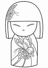 Kokeshi Kimmidoll Coloriage Colorir Kimmi Boneca Imprimibles Puppe Bonecas Supercoloring Ornamento Borboleta Imprimir Japonesas Beton Ornaments Japonesa Laleczka Wzorem Motylka sketch template