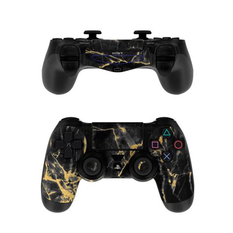 sony ps controller skin black gold marble  marble collection decalgirl