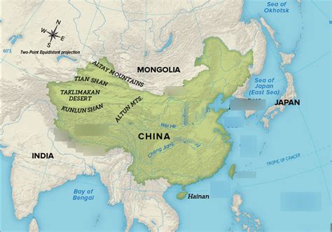 ancient china  japan map