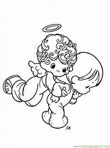 Coloring Precious Moments Pages Angel Printable Boy Baby Angels Children Drawing Print Christmas Color Kids Book Getcolorings Digital Para Kid sketch template