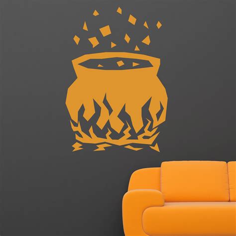 witches cauldron halloween wall sticker decal world of
