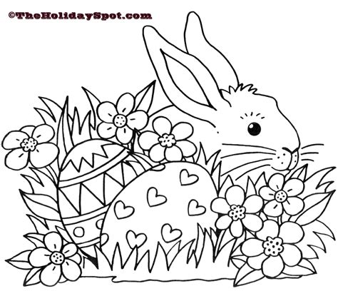 easter bunny coloring pages  print