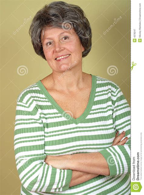 Elegant Older Woman Stock Image Image Of Excited Active 4378247
