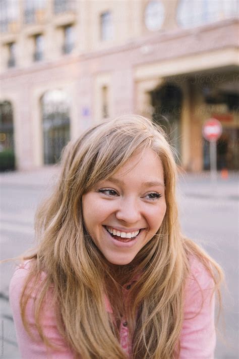 view portrait of a smiling girl by stocksy contributor danil nevsky