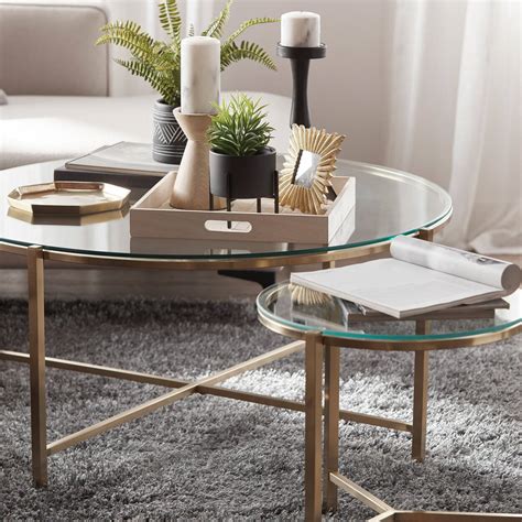 Glass And Metal Coffee Tables Australia Black Glass And Gold Metal