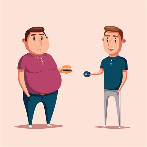 Fat And Thin Illustrations Royalty Free Vector Graphics