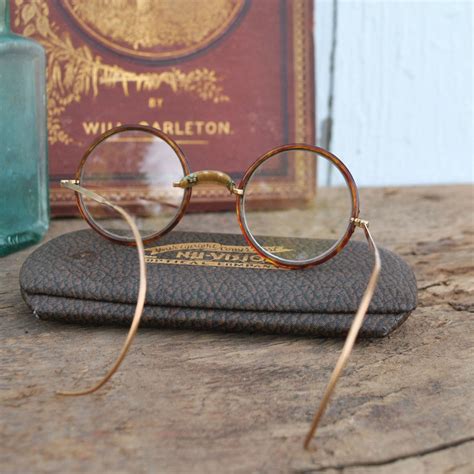 vintage windsor eyeglasses spectacles round frame eyewear etsy