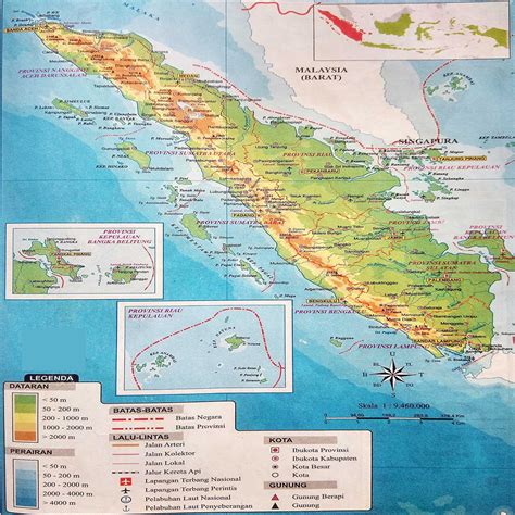 gambar peta pulau sumatera utara gambar peta