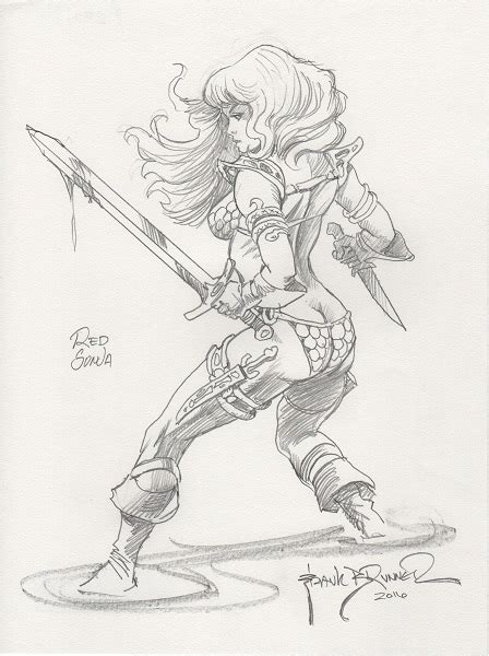 red sonja by frank brunner in gerry mcdade s sketches