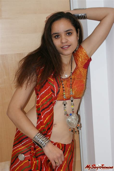 indian princess jasime takes her traditional clothes and poses nude
