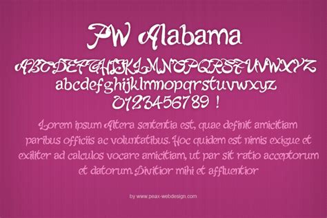 pwalabama font peax webdesign fontspace