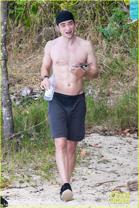Robert Pattinson Bares Ripped Body While Shirtless In Antigua Photo