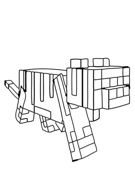 minecraft coloring pages dog  printable minecraft coloring pages