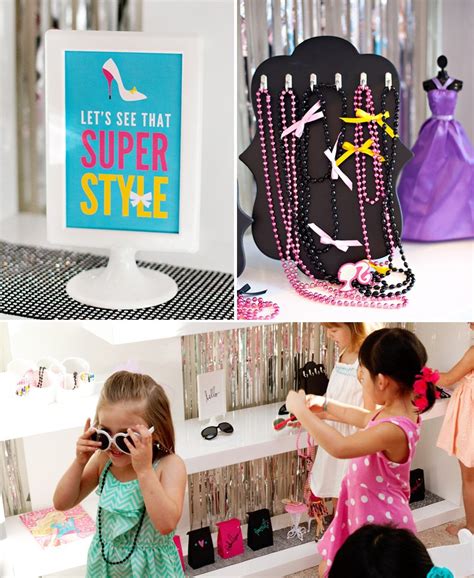 colorful modern barbie birthday party ideas hostess   mostess