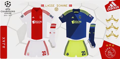 design futbol kits ajax   champions league