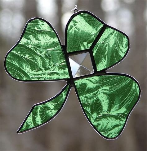 st patricks day stained glass decor stained glass
