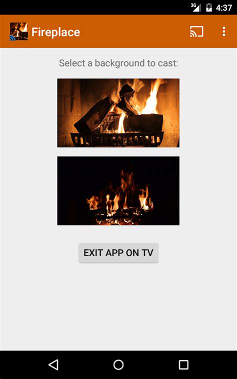 fireplaces  tv chromecast android apps  google play