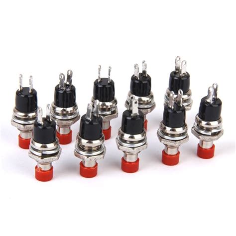 mini momentary push button switch  model railway hobby mm pack   red  switches