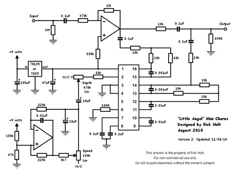 simple chorus pedal schematic